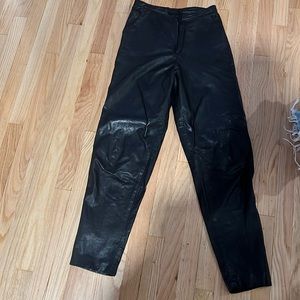 Bergdorf Goodman Liz Robert Leather Pants